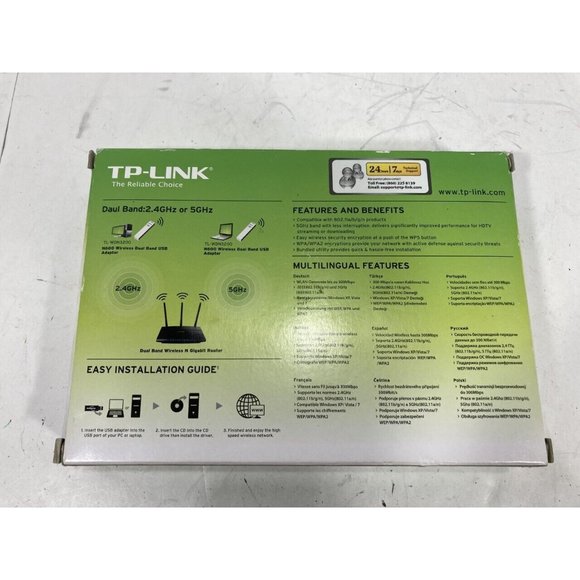 TP-Link N600 Wireless Dual Band USB Adapter TL-WDN3200 Open Box - Picture 2 of 3